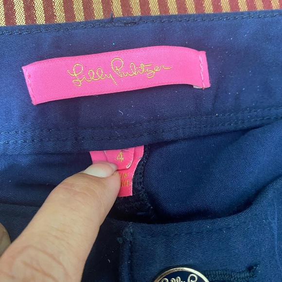 Lilly Pulitzer Dark Blue Pants size 4 - Picture 3 of 9